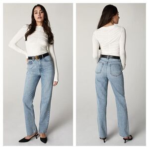 Unpublished Rae High Rise Straight Leg Jeans